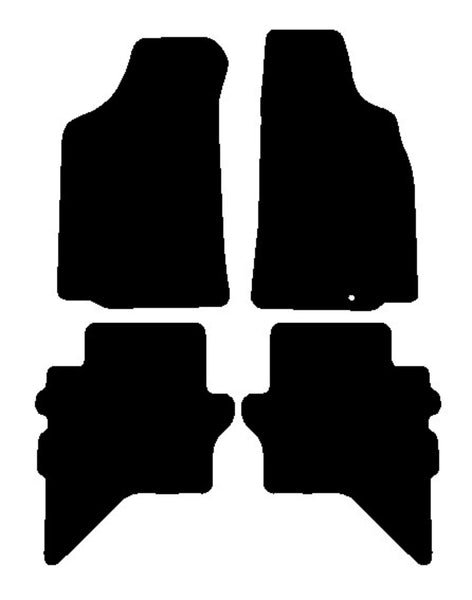 Ford Ranger 2006-2011 Black Tailored Carpet Car Mats NV HITECH
