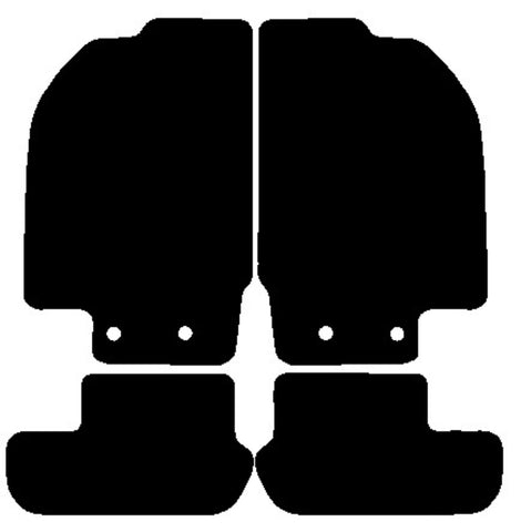 Ford Sport Ka 2003-2009 Black Tailored Carpet Car Mats NV HITECH