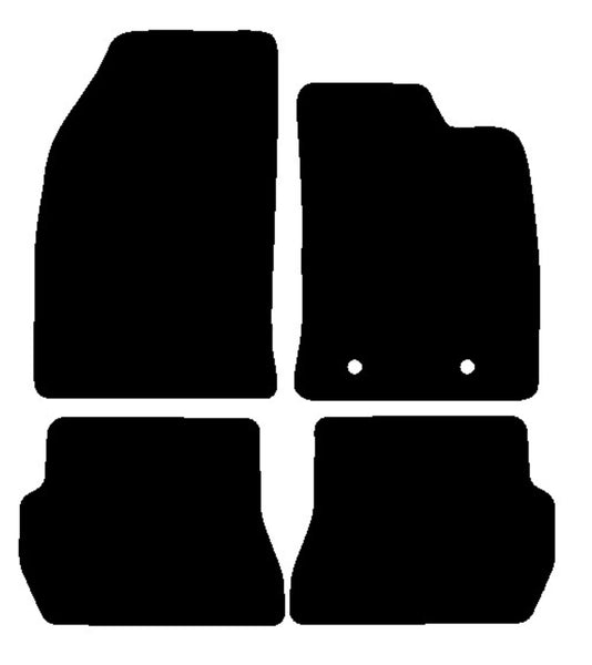 Ford Fusion 2002-2012 Black Tailored Carpet Car Mats NV HITECH