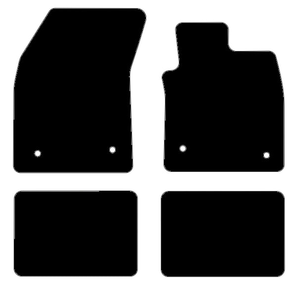 Ford Focus Mk4 Manual 2018 onwards Black Tailored Carpet Car Mats NV HITECH