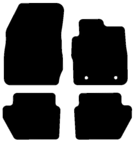 Ford Ecosport 2014-2017 Black Tailored Carpet Car Mats NV HITECH