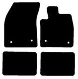 Ford Focus Mk4 Automatic 2018 onwards Black Tailored Carpet Car Mats NV HITECH