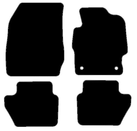 Ford Ka 3rd Generation 2016 onwards Black Tailored Carpet Car Mats NV HITECH