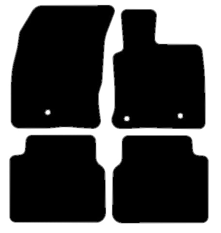 Ford Kuga 2019 onwards Black Tailored Carpet Car Mats NV HITECH