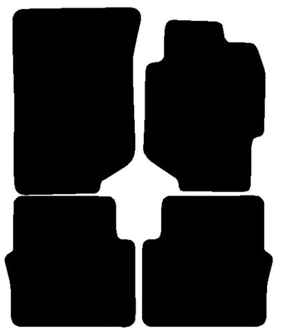 Honda Accord 4dr 1999-2003 Black Tailored Carpet Car Mats NV HITECH