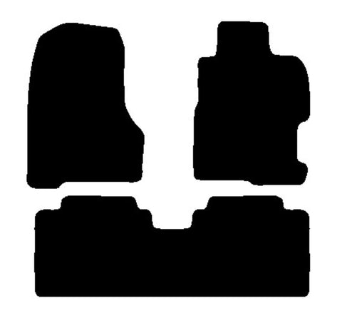 Honda Civic 5dr 2004-2005 Black Tailored Carpet Car Mats NV HITECH