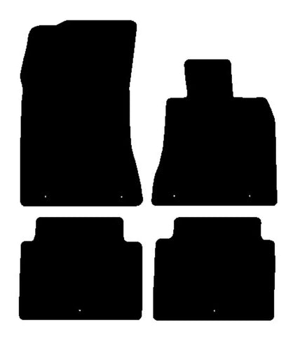 Hyundai Genesis 2014 onwards Black Tailored Carpet Car Mats NV HITECH