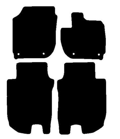 Honda HR-V 2015-2021 Black Tailored Carpet Car Mats NV HITECH