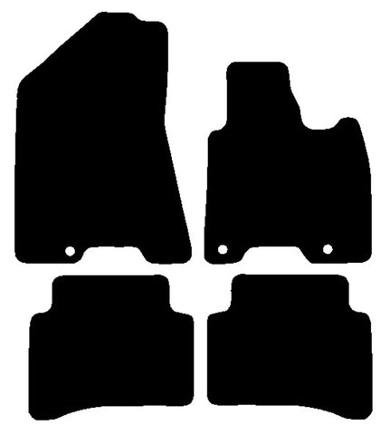 Hyundai Tucson 2018-2020 Black Tailored Carpet Car Mats NV HITECH