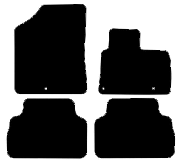 Hyundai Santa Fe (5 Seat) Hybrid 2018 onwards Black Tailored Carpet Car Mats NV HITECH