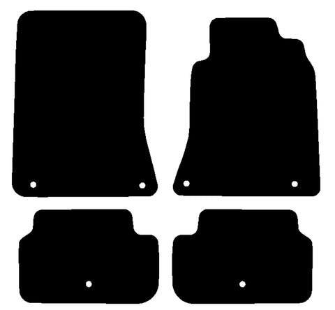 Infiniti Q30 2016-2019 Black Tailored Carpet Car Mats NV HITECH