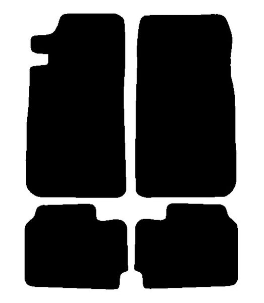 Jensen Interceptor 1966-1976 Black Tailored Carpet Car Mats NV HITECH