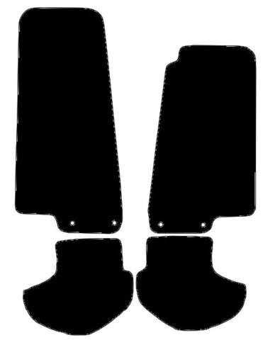 Jaguar XK (X100) Coupe/Convertible (Two Eyelets)  1996-2006 Black Tailored Carpet Car Mats NV HITECH