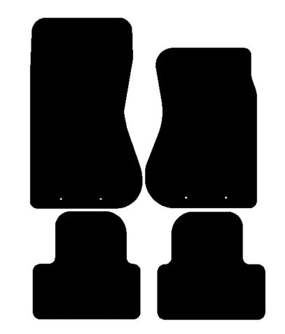 Jaguar S-Type (X200) Manual 1998-2003 Black Tailored Carpet Car Mats NV HITECH