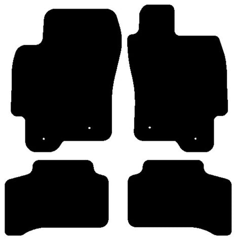 Jaguar X-Type (X400) 2.5/3.0 2004-2010 Black Tailored Carpet Car Mats NV HITECH