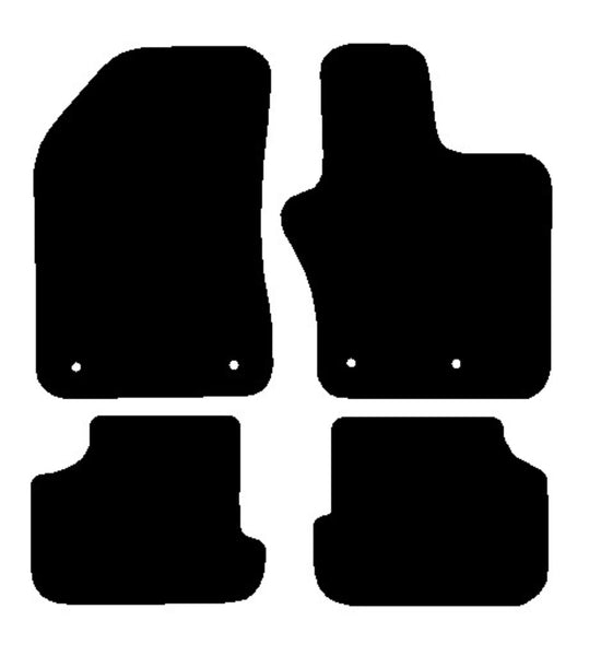 Jeep Renegade 2014 onwards Black Tailored Carpet Car Mats NV HITECH