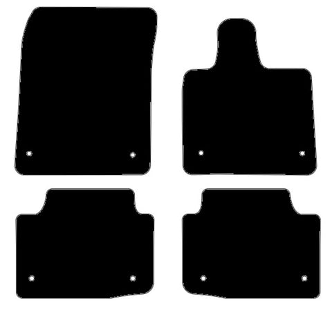 Jaguar I-Pace 2018 onwards Black Tailored Carpet Car Mats NV HITECH