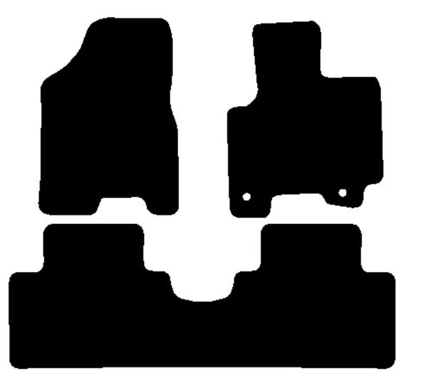 Kia Sportage 2005-2010 Black Tailored Carpet Car Mats NV HITECH