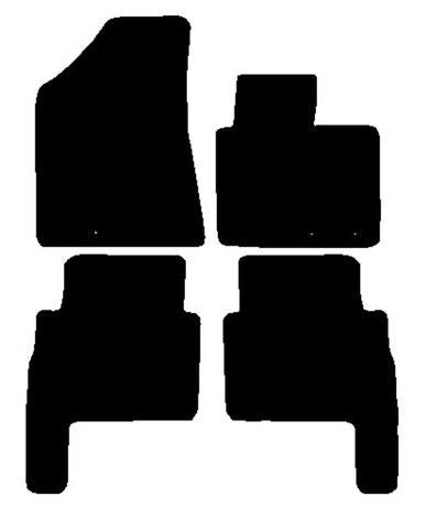Kia Sorento 2009-2013 Black Tailored Carpet Car Mats NV HITECH