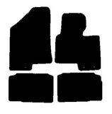 Kia Sportage 2010-2015 Black Tailored Carpet Car Mats NV HITECH