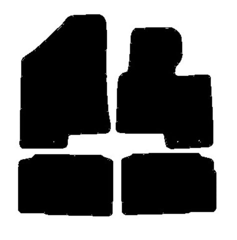 Kia Sportage 2010-2015 Black Tailored Carpet Car Mats NV HITECH