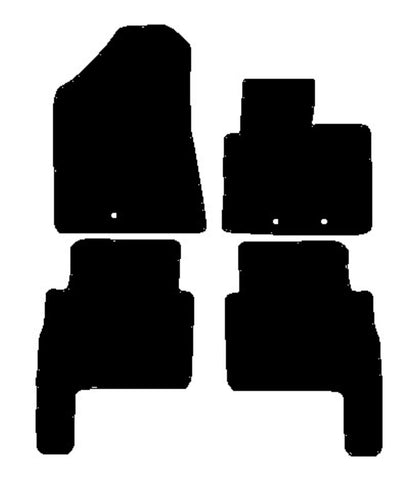 Kia Sorento 2013-2015 Black Tailored Carpet Car Mats NV HITECH