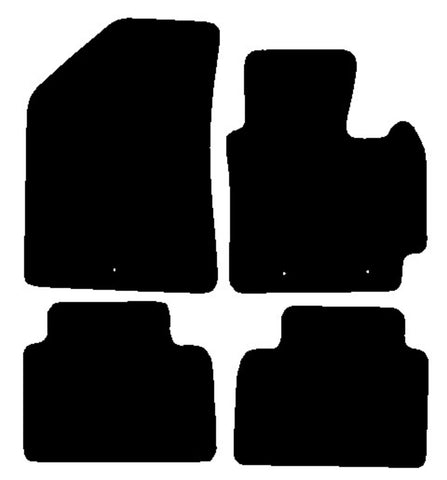 Kia Soul 2014-2019 Black Tailored Carpet Car Mats NV HITECH