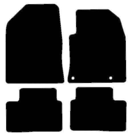 Kia Xceed Automatic 2019 onwards Black Tailored Carpet Car Mats NV HITECH