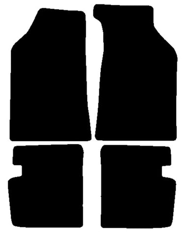 Lancia Delta 1979-1984 Black Tailored Carpet Car Mats NV HITECH