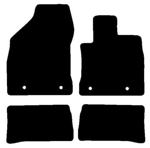 Lexus CT200H 2014 onwards Black Tailored Carpet Car Mats NV HITECH