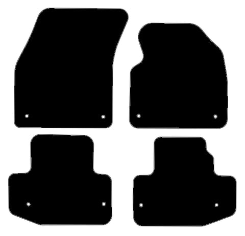 Land Rover Range Rover Evoque Convertible 2017 onwards Black Tailored Carpet Car Mats NV HITECH