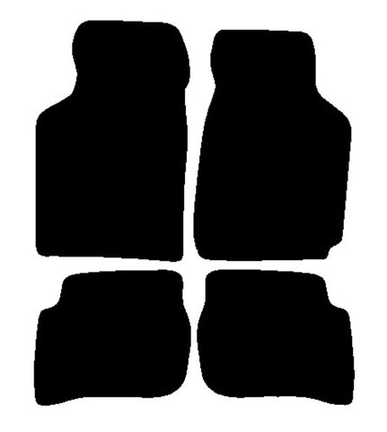 Mazda MX3 1991-1998 Black Tailored Carpet Car Mats NV HITECH