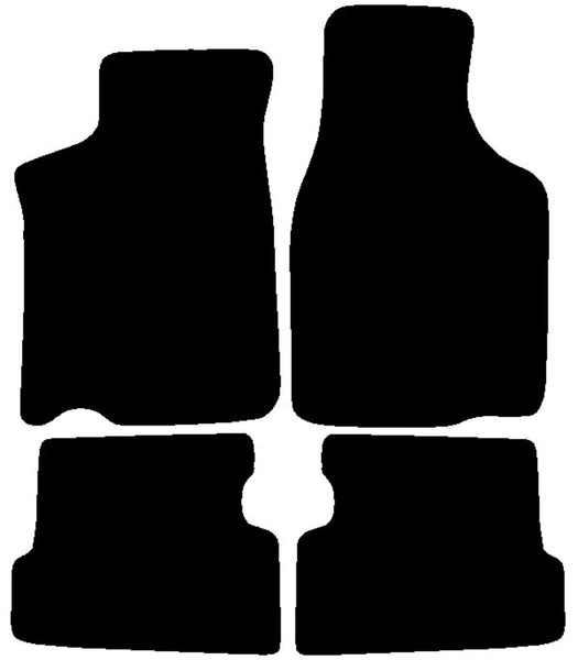 Mazda 626 Coupe 1987-1992 Black Tailored Carpet Car Mats NV HITECH