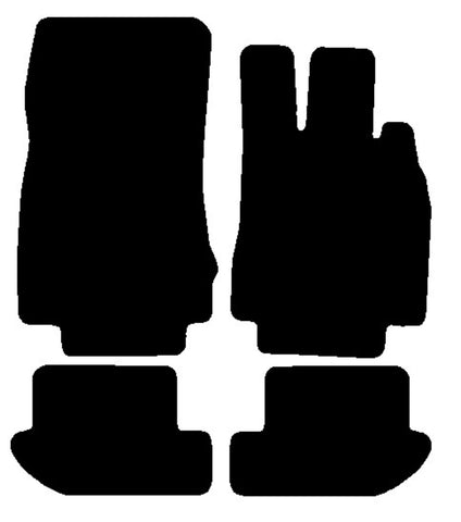 Mercedes CL (W215) Coupe 2000-2006 Black Tailored Carpet Car Mats NV HITECH