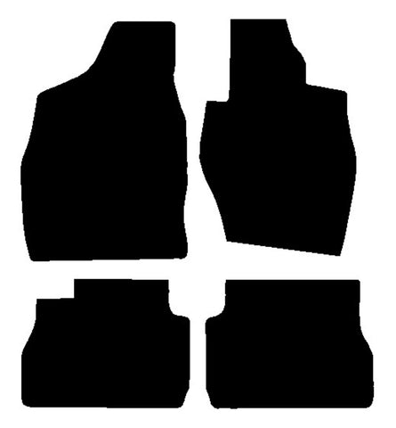 Mitsubishi Pinin 3dr 2000-2005 Black Tailored Carpet Car Mats NV HITECH