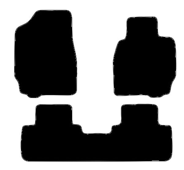 Mazda Tribute 2001-2006 Black Tailored Carpet Car Mats NV HITECH