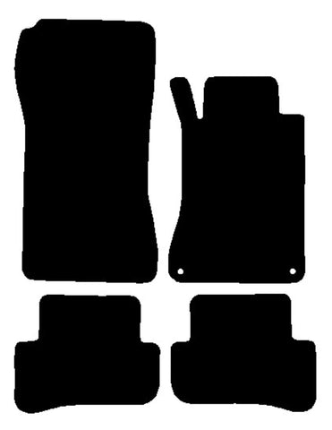 Mercedes C Class (W203) Saloon / Estate 2000-2006 Black Tailored Carpet Car Mats NV HITECH