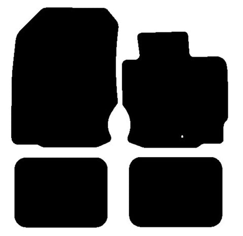 Mitsubishi CZC / Colt Convertible 2006-2009 Black Tailored Carpet Car Mats NV HITECH