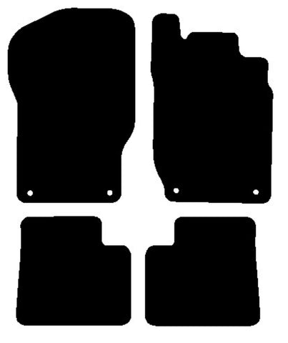 Mercedes M Class (W164) 2006-2011 Black Tailored Carpet Car Mats NV HITECH