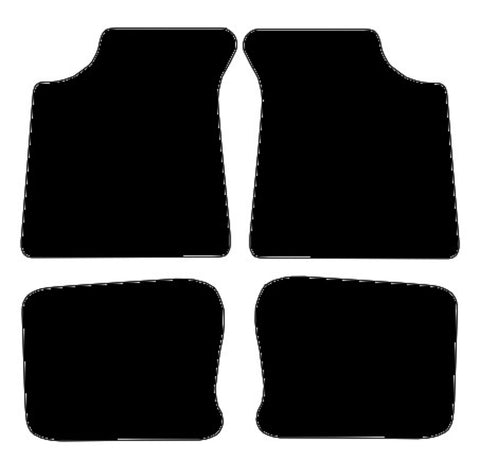 Morris Minor 1950-1953 Black Tailored Carpet Car Mats NV HITECH