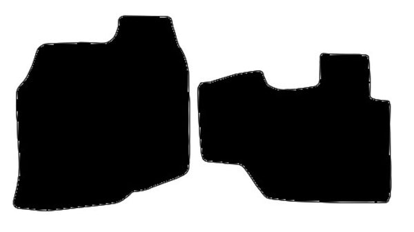Mitsubishi Fuso Canter 2012 onwards Black Luxury Velour Tailored Carpet Car Van Mats HITECH