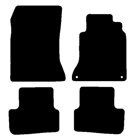 Mercedes A Class (W176) 2012-2018 Black Tailored Carpet Car Mats NV HITECH