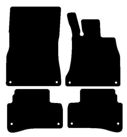 Mercedes S Class (W222) Saloon SWB 2013-2020 Black Tailored Carpet Car Mats NV HITECH