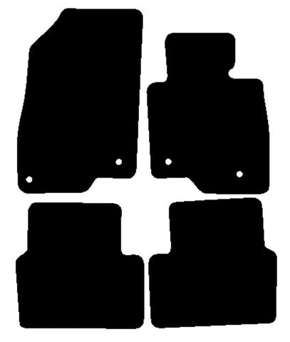 Mazda 3 2013-2018 Black Tailored Carpet Car Mats NV HITECH