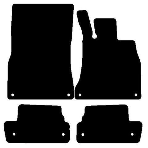Mercedes S Class (C217) Coupe 2014 onwards Black Tailored Carpet Car Mats NV HITECH