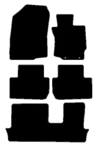 Mitsubishi Outlander Manual MPV 2012 onwards Black Tailored Carpet Car Mats NV HITECH