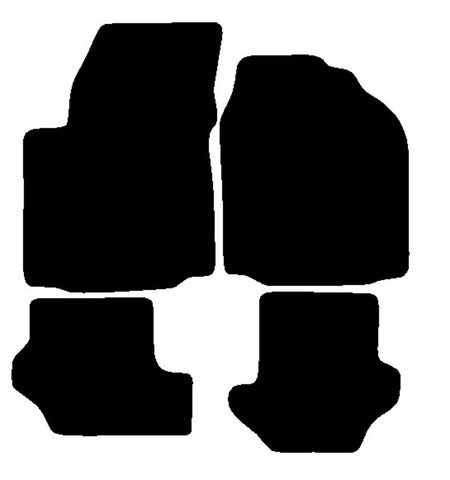 Mazda 121 1996-1999 Black Tailored Carpet Car Mats NV HITECH