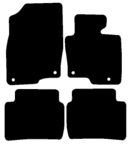 Mazda CX-5 2017 onwards Black Tailored Carpet Car Mats NV HITECH