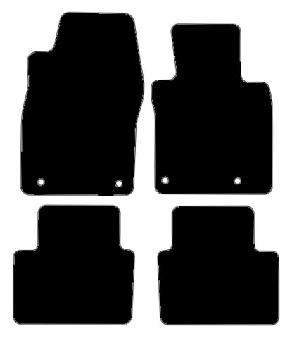 Mazda 3 2019 onwards Black Tailored Carpet Car Mats NV HITECH