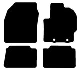 Mazda 2 Full Hybrid 2022 onwards Black Tailored Carpet Car Mats NV HITECH